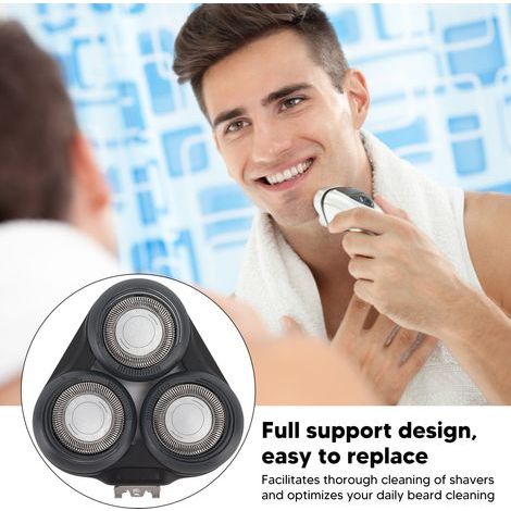 Tête de Rasoir Électrique pour Philips Norelco S5000/SH50/S5078/S5050/S5420, Acier Inoxydable (1/4)