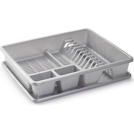 Escurreplato de plastico  Gris (1/4)