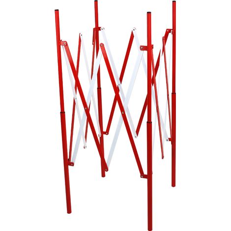 Barrière de regard extensible - Rouge/Blanc - 1,30 m x 1,15 m - NOVAP - 8000271