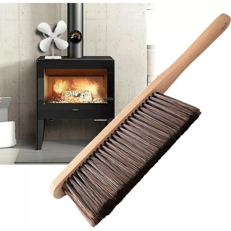 Ensemble pelle à cendres et brosse de foyer – Ensemble d'outils de cheminée, outils de feu (1/5)