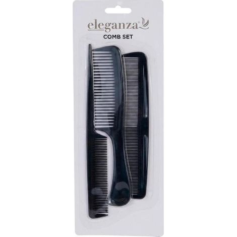 BATHROOM peines negros 3 piezas , Juego de peines negros 3 piezas, un set práctico y básico para el cuidado diario del cabello, adecuado para uso doméstico o profesional.

Caracter