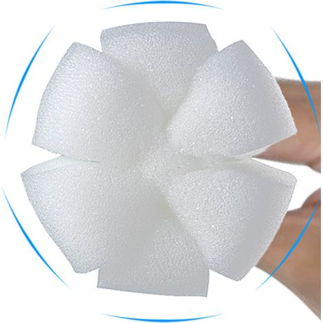 Flaschenbürste mit langem Griff und Schwamm, 360°-Reinigung, elastisch, flexibel, mit Aufhängeöse, weicher Schwamm, blau (1/5)