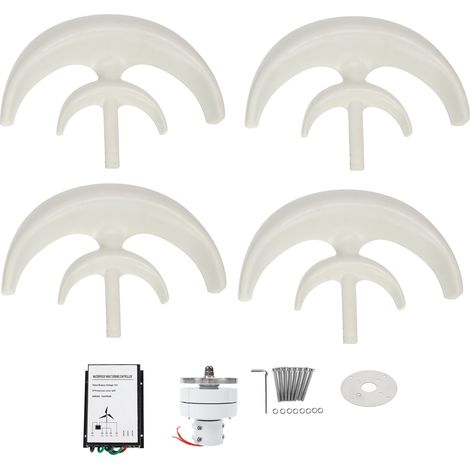 Éolienne Lanterne Double Couche Générateur Hybride Système Pièces 400W 12V Turbine Vent Énergie Solaire Accessoire (1/5)