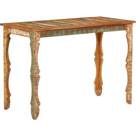Table à manger,Design Scandinave,Table de salle à manger 110x52x76 cm bois massif de récupération HH16276 (1/5)