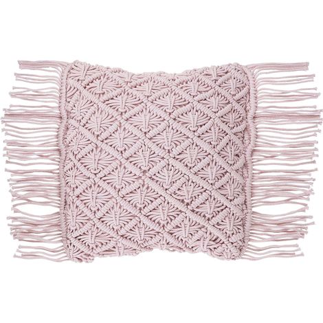 Dekokissen YANIKLAR Baumwolle 40 x 40 cm Rosa Geometrisches Muster