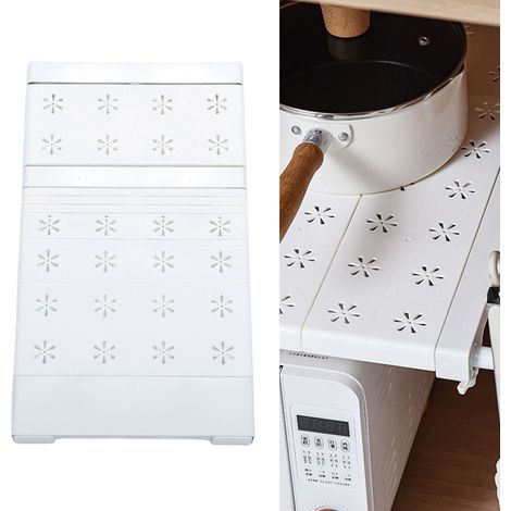 [Étagère à Tension pour Placard] + Modèle 420G + [Closet Tension Shelf] Étagère extensible sans perçage 20KG, adaptable pour placards/cuisines/salles de bains (31‑42cm, ABS/PP/Tube métal, 9 pièces) (1/5)