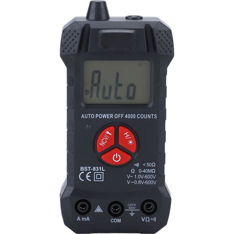 Multimètre intelligent et précis avec écran LCD, commutation automatique de gamme, voltmètre et ohmmètre, éclairage LED. (1/5)