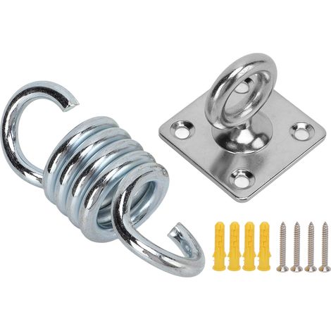 Kit de fixation pour hamac en acier inoxydable, crochet de suspension et attache pour balançoire (1/5)