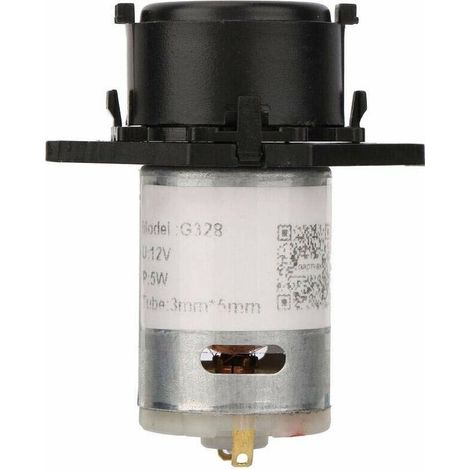 12V Peristaltikpumpe 3 x 5 DIY Peristaltikschlauchkopf Dosierpumpe für Aquarium Labor Chemische Analyse (Schwarz)