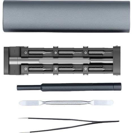 42-teiliges Präzisionsschraubendreher-Set aus S2-Stahl mit Stahlbits, ideal für die Reparatur von Handys, Laptops, Uhren und Kameras. (1/5)