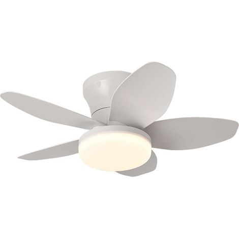 Dimmable Ventilateur Plafond Avec Lumiere Et Telecommande, Réversible 6 Vitesses Plafonnier Ventilateur De Plafond Moderne Silencieux Lampe Ventilateur Plafond Chambre, Blanc (1/5)