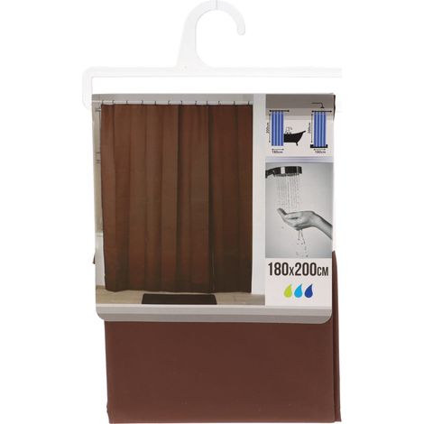 Rideau de douche peva 180x200cm - chocolat - Tendance (1/2)