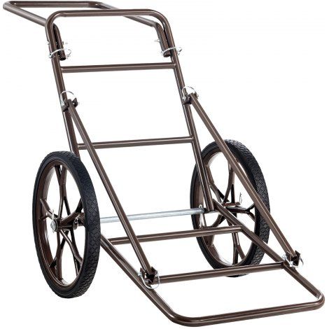 Deer Cart, carro de caza plegable con capacidad de 500 libras, transportador de ciervos con rueda de goma grande de 17" y mango ergonómico, accesorios resistentes para carros de caza, plataforma para (1/5)