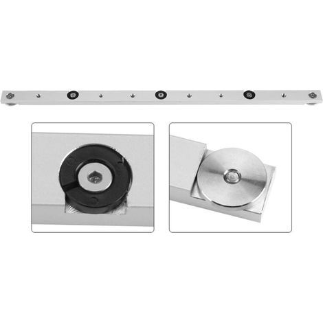 Rail de Guidage, Alliage D'aluminium Barre en T à Onglet Réglable Gabarit de Jauge à Onglets et Barre de Montage (300 sliders) (1/4)