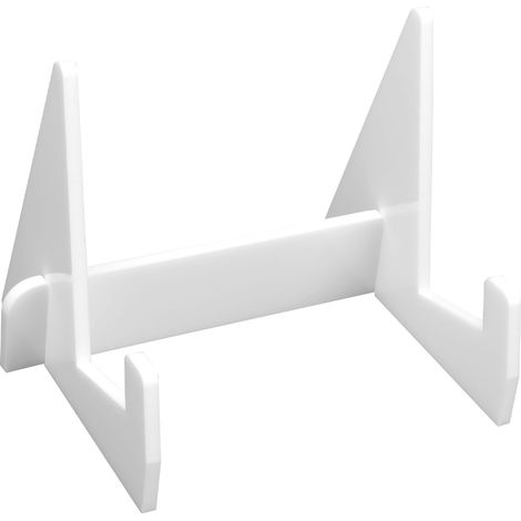 Support à livres acrylique, présentoir de livres blanc pour bureau, cuisine et maison, étagère bibliothèque (1/5)