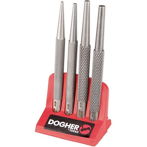 Gerändelte konische Stanzer 4 Stück EXP DOGHER 7448-001