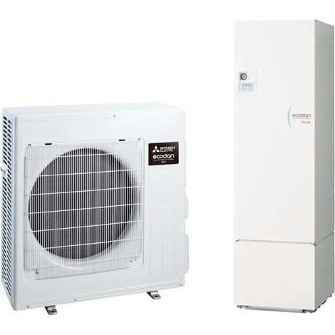 Pompa di calore aria-acqua Mitsubishi ECODAN R32 10 kW – SUZ-SWM100VA con Hydrotank ERST30D-VM2EE, serbatoio 300 L, classe A+++