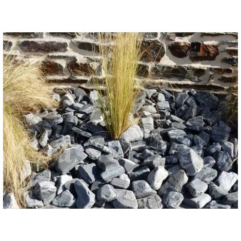 Galet Noir Métal 40-60 - Pack de 50 sacs - 1000 kg