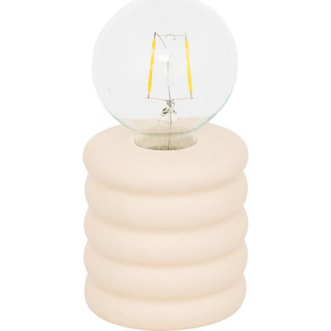 Lampe à Poser LED en Dolomite "Perry" 19cm Beige (1/2)