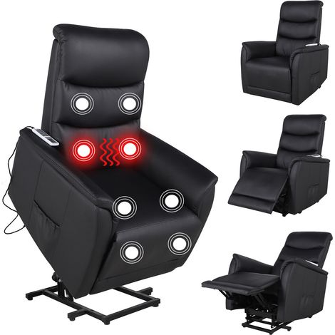 PU Leather Power Massage Lift Recliner Chair with Heat Vibration (1/5)