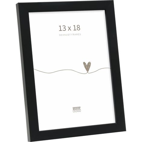 Cadre Bois Couleur Noir Photo 13x18cm S243K2 (1/5)