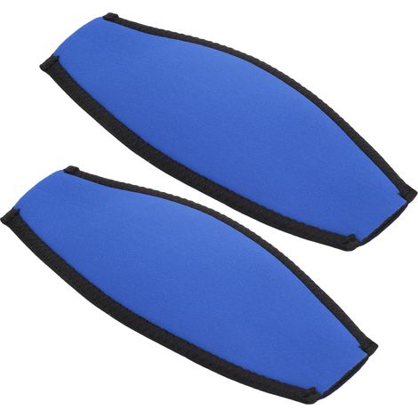 2 pièces Housse de Protection pour Masque de Plongée, Élastique Anti-Cheveux pour Snorkeling et Apnée, Couverture Étanche Bleue (1/5)