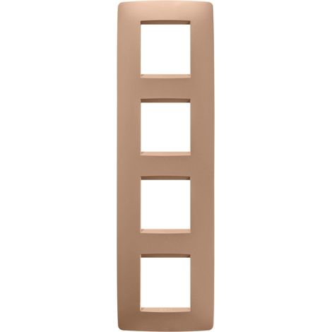 PLAQUE ONE 2+2+2+2P V CUIVRE DOUX GEWISS GW16129VX