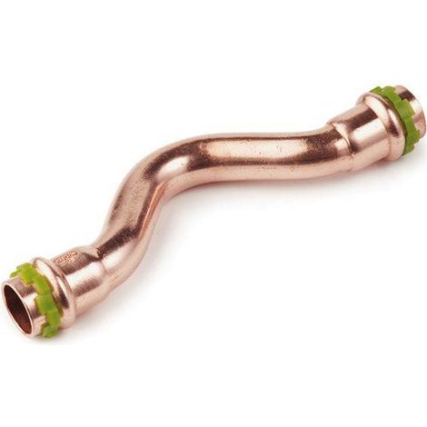 Kupfer Pressfitting Sudo-Press Übersprungbogen 15 mm innen/innen Kontur V DVGW