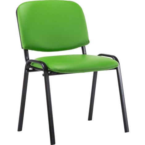 Sedia impilabile Ken similpelle verde (1/5)