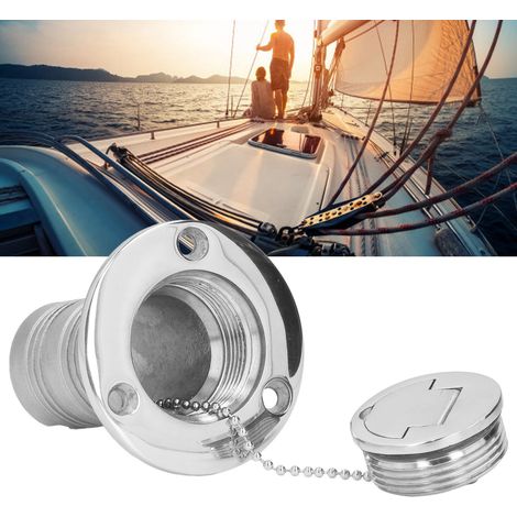 Port de remplissage marin en acier inoxydable 316, 38mm pour injection d'eau, accessoire bateau. (1/5)