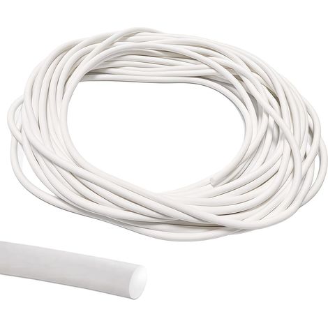 Bande D'étanchéité Ronde en Mousse De Silicone De 5 Mm De Diamètre Silicone Mousse Joint Bande, Fond De Joint Rond, 5 Mètres Longue, Pour Joints De Portes, Fenêtres, Murs Et Plafonds, Blanche (1/5)