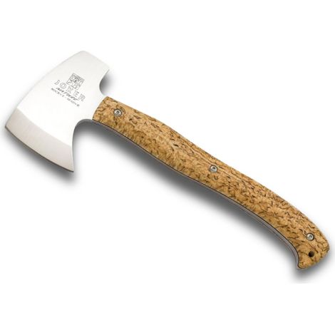 Hacha Joker Nature acero 12 cm mango madera (1/2)