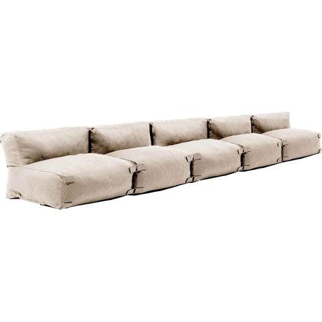 Salon de jardin modulable 5 places beige - Mixi (1/5)