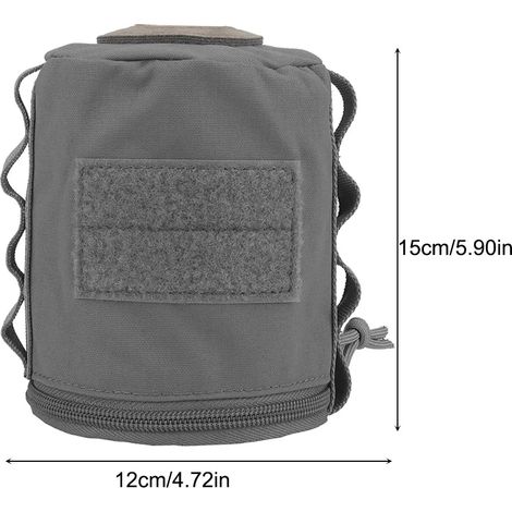 Housse de protection portable vintage pour bidon d'essence, sac de rangement anti-chute et anti-collision pour bouteille de gaz, idéal pour le camping et les réchauds portables. (1/5)