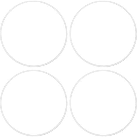 4 anneaux protection jante 17 pouces aluminium – Auto-adhésif garde bord plat voiture blanc, carrosserie (1/5)
