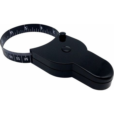 Mètre ruban corporel, 150 cm/60 pouces, noir, rétractable (1/5)