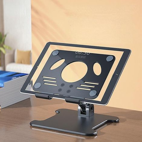 Tablet PC Stand Mobile Phone Stand Foldable iPad Stand Mobile Phone Stand Black (1/4)