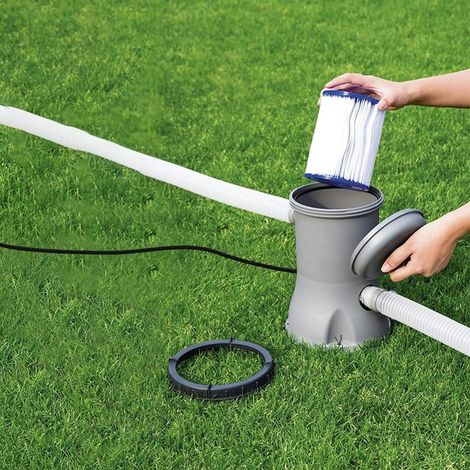 Poolfilter, die mit der wiederverwendbaren Ersatzkartusche Typ I 58381 für die Reinigung von Whirlpools und Pools kompatibel sind. (1/5)