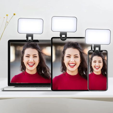 Neue Multifunktionslampe für Computerkonferenzen, Zusatzbeleuchtung für Handy-Selfies und Taschenlampe für Videoanrufe auf Tablets und Mobiltelefonen. (1/5)