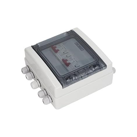Solar Disconnect Switch DC500V 2 Inputs 2 Outputs PV Combination Box Surge Protection Waterproof IP65 Circuit Breaker 32A DC For Solar Installation (1/5)