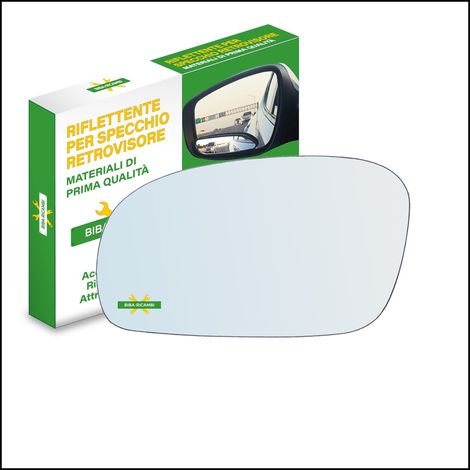 Vetro specchio retrovisore lato sx-guidatore per daewoo espero dal 1995-1997 (1/2)