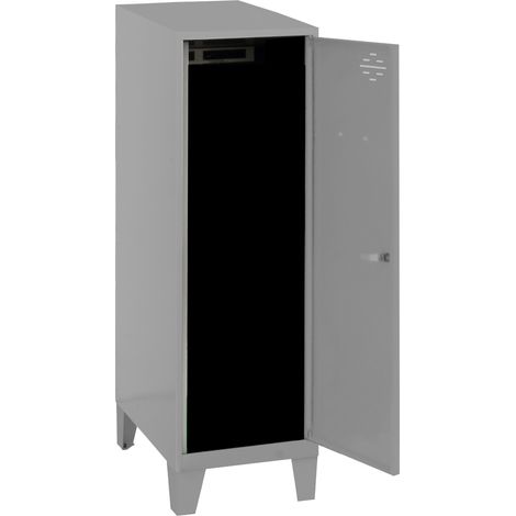 SimonRack Armadietto Spogliatoio Metallico Piccolo, 1015x300x500 mm, Armadietto con Chiave, Grigio armadietto - Simonlocker