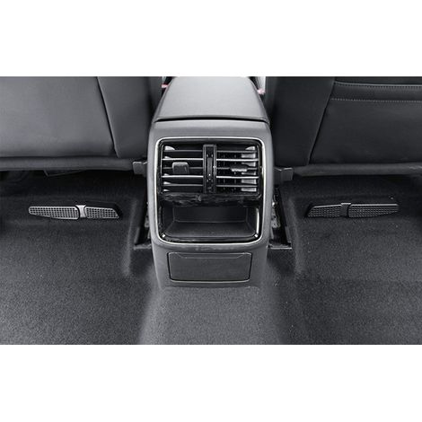 Grille de ventilation ABS pour siège arrière auto, 2 pièces, cache sortie climatisation, couvre-conduit d'air sous siège, noir universel (1/3)