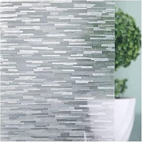 Pellicola elettrostatica per finestre 44,5x200 cm, oscurante, con protezione UV, riutilizzabile, per la privacy, effetto satinato con adesione statica. (1/4)
