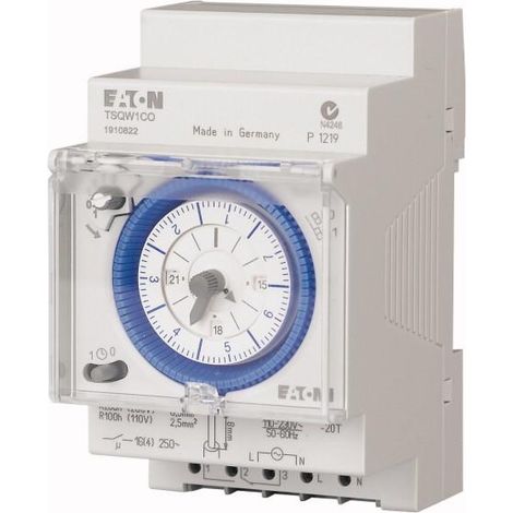 Inter horaire 7 jours cavalier enfichable réserve de marche 3 TLE 000167392 EATON TSQW1CO