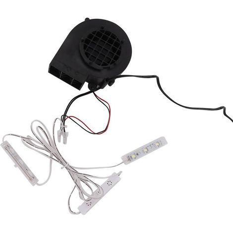 Souffleur d'air pour Gonflables avec 3 Ensembles D'ampoules LED Blanches, Pompe de Soufflage Gonflable de Noël, Souffleur d'air Gonflable pour Décorations de Vacances en (Prise (1/5)