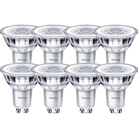 Ampoules LED pour Spot, Culot GU10, Pack de 8, Verre Mat