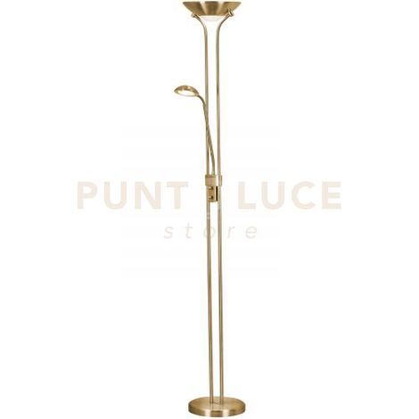Lampada da terra LED dimmerabile Mother & Child - Ottone satinato