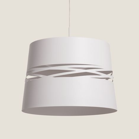 LED-Pendelleuchte 28W Metall Kerta Mattes Weiß