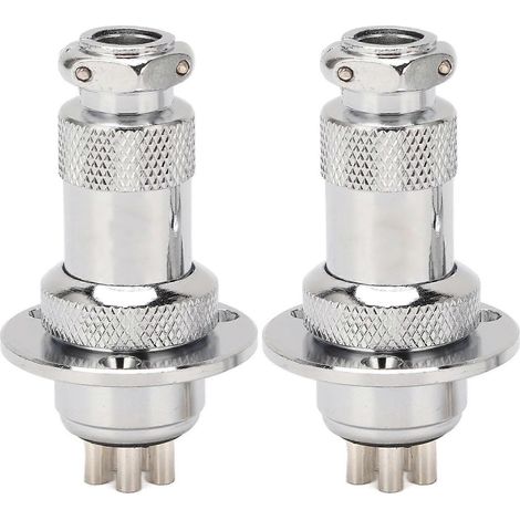 2 Stück 5-polige Luftfahrtstecker, einfach zu bedienende Luftfahrtsteckerbuchse für Computer-CNC-Maschinen, Wechselstromanschluss